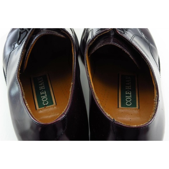 Cole Haan Shoes Sz 9 D‎ Almond Toe Brown Derby Oxfords Leather Men - Picture 6 of 8